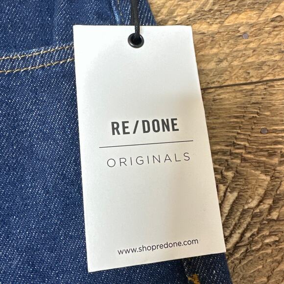 RE/DONE 70's Ultra High Rise Stove Pipe Jeans in Rigid Like Size 26 NWT - Picture 6 of 16